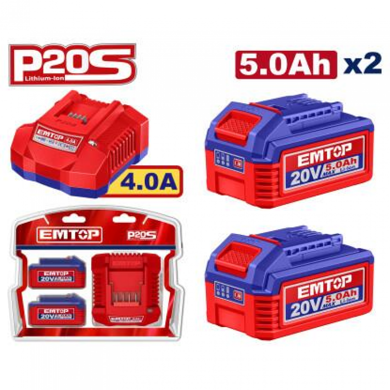 Дриль-шуруповерт акумуляторний EMTOP ECIDL426981