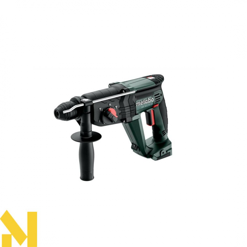 Набір інструментів акумуляторних Metabo BS 18 BL Edition, W 18 L BL 9-125, KH 18 LTX 24, рулетка 5 м, сумка, 2 акб Li-Power 18V 4 Ah, з/п SC 36