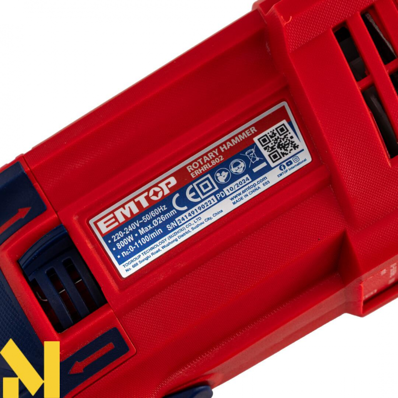 Перфоратор EMTOP ERHRL802