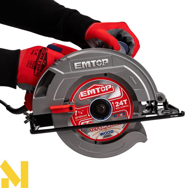 Пила дискова EMTOP ECSW1853