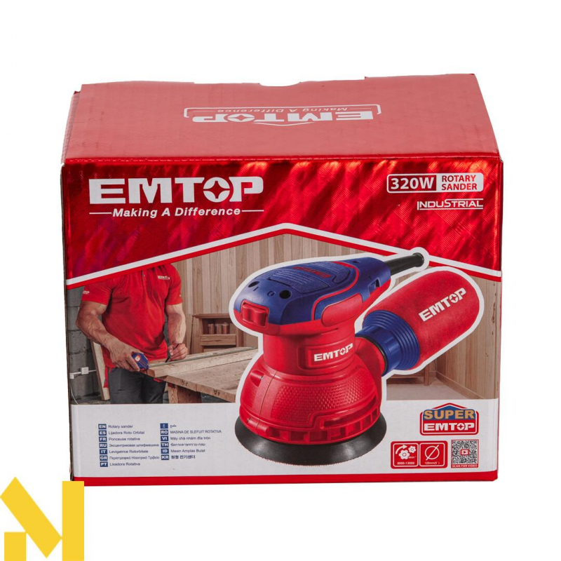 Шліфмашина ексцентрикова EMTOP EFSR23206