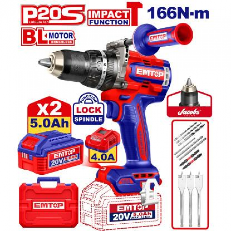 Шуруповерт акумуляторний по гіпсокартону EMTOP ECDSL204281